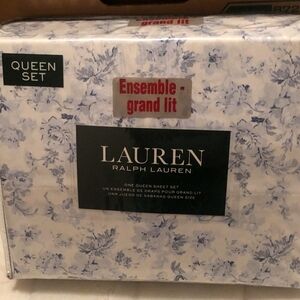 Ralph Lauren queen sheet set- 100% cotton NWT